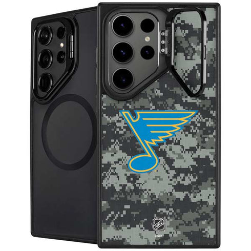 NHL St. Louis Blues Camo Galaxy S25 Ultra Kickstand Case